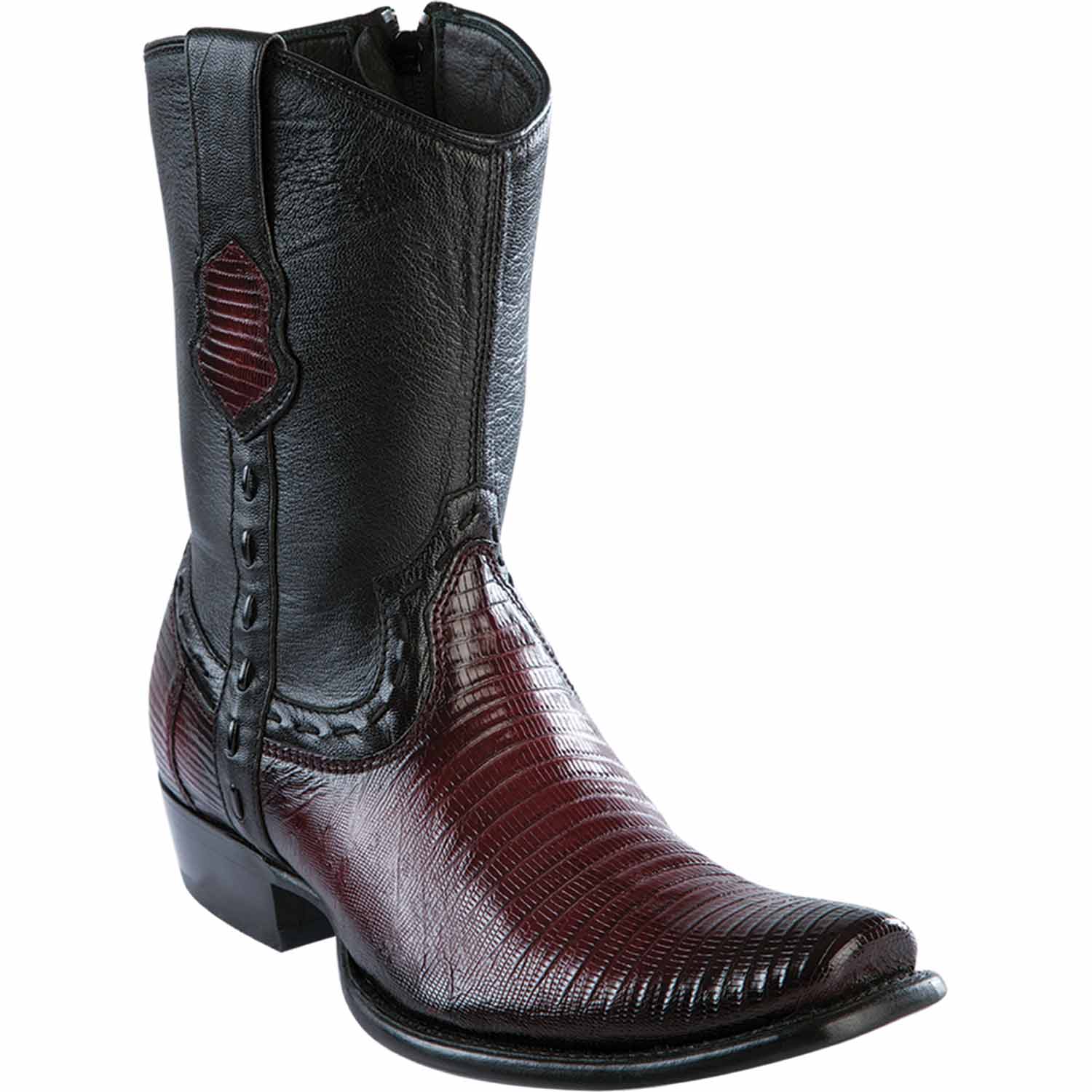 Men's Wild West Teju Lizard Skin Dubai Toe Short Boots 279B07 - Image 6