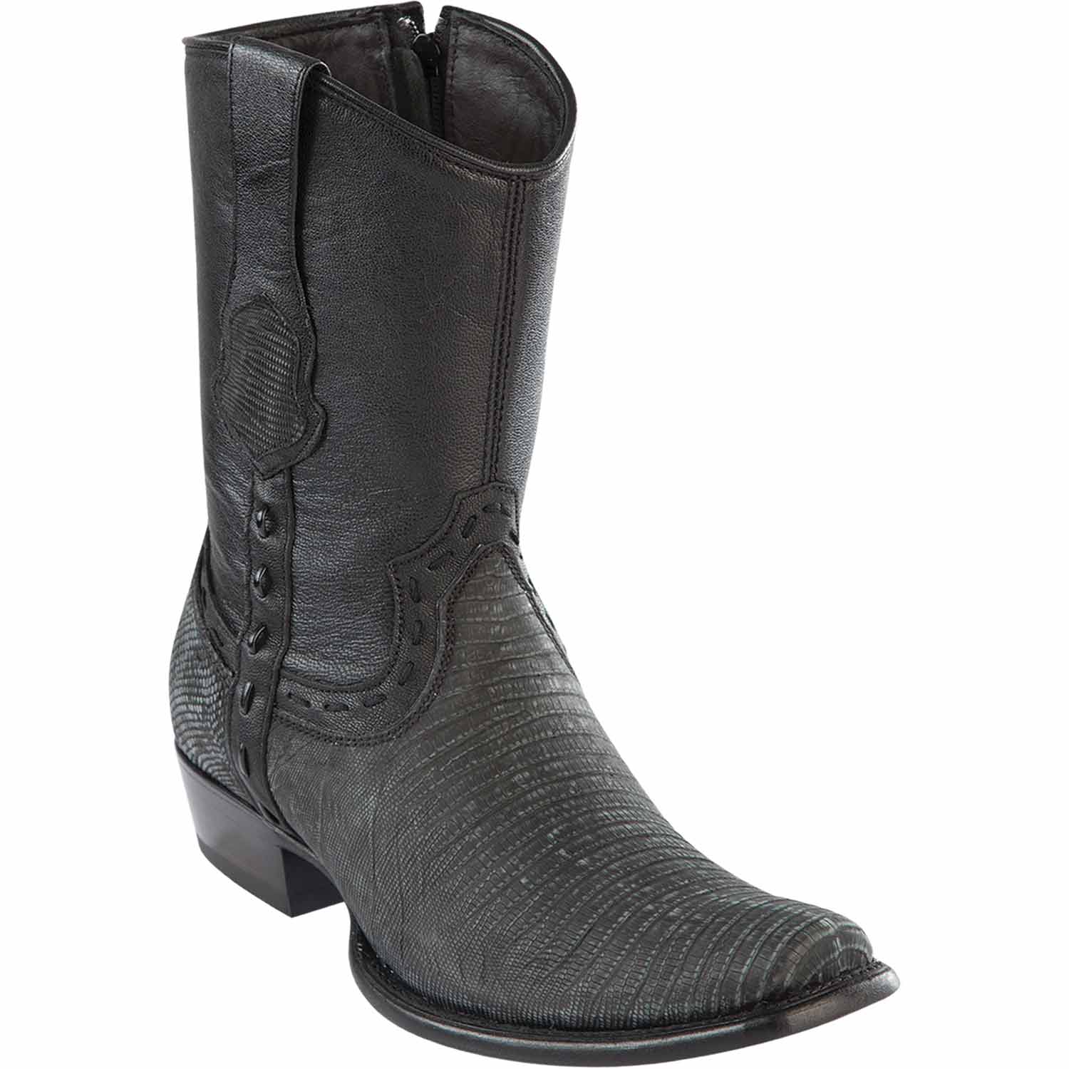 Men's Wild West Teju Lizard Skin Dubai Toe Short Boots 279B07 - Image 7