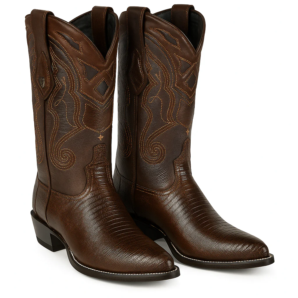 Men's Wild West Teju Lizard Skin J Toe Boots 29907 - Image 32