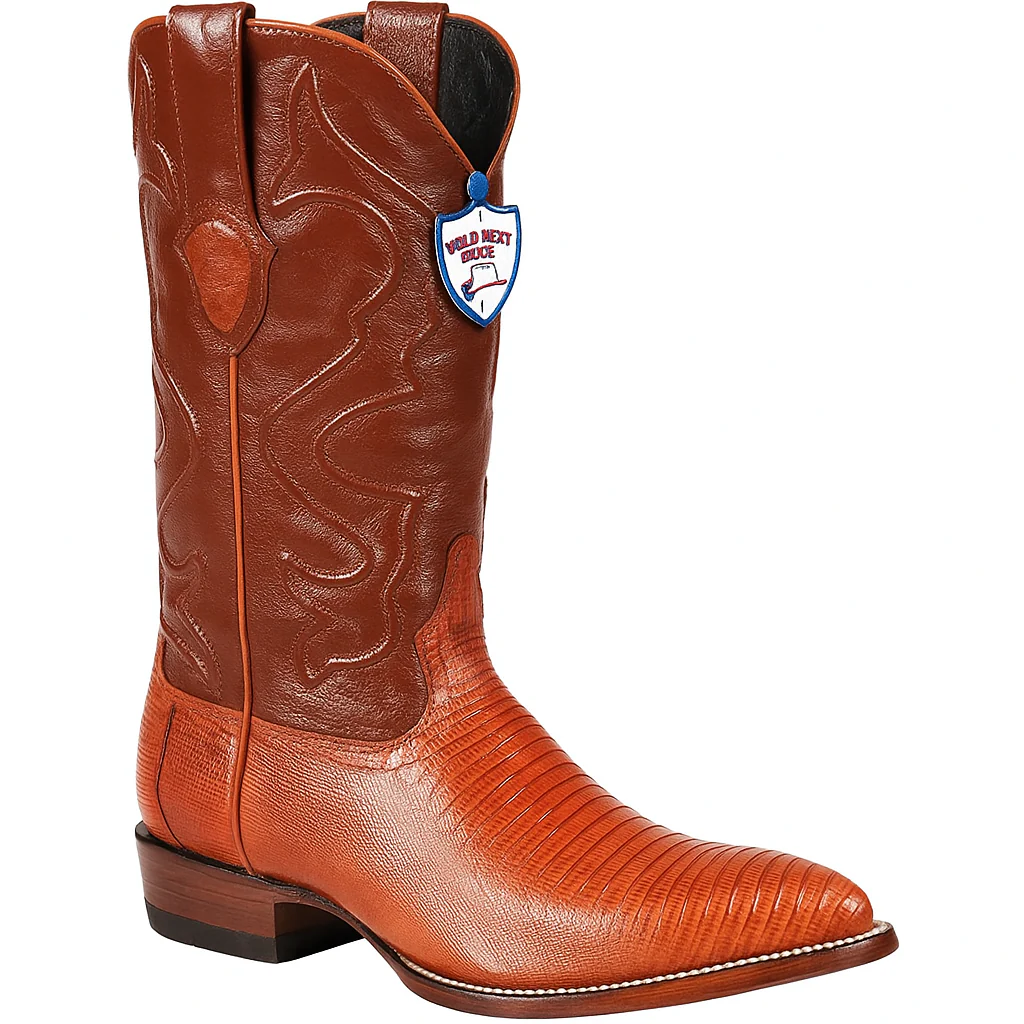 Men's Wild West Teju Lizard Skin J Toe Boots 29907 - Image 7