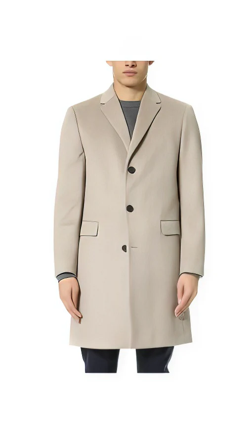 Men's Cashmere Overcoat Tan