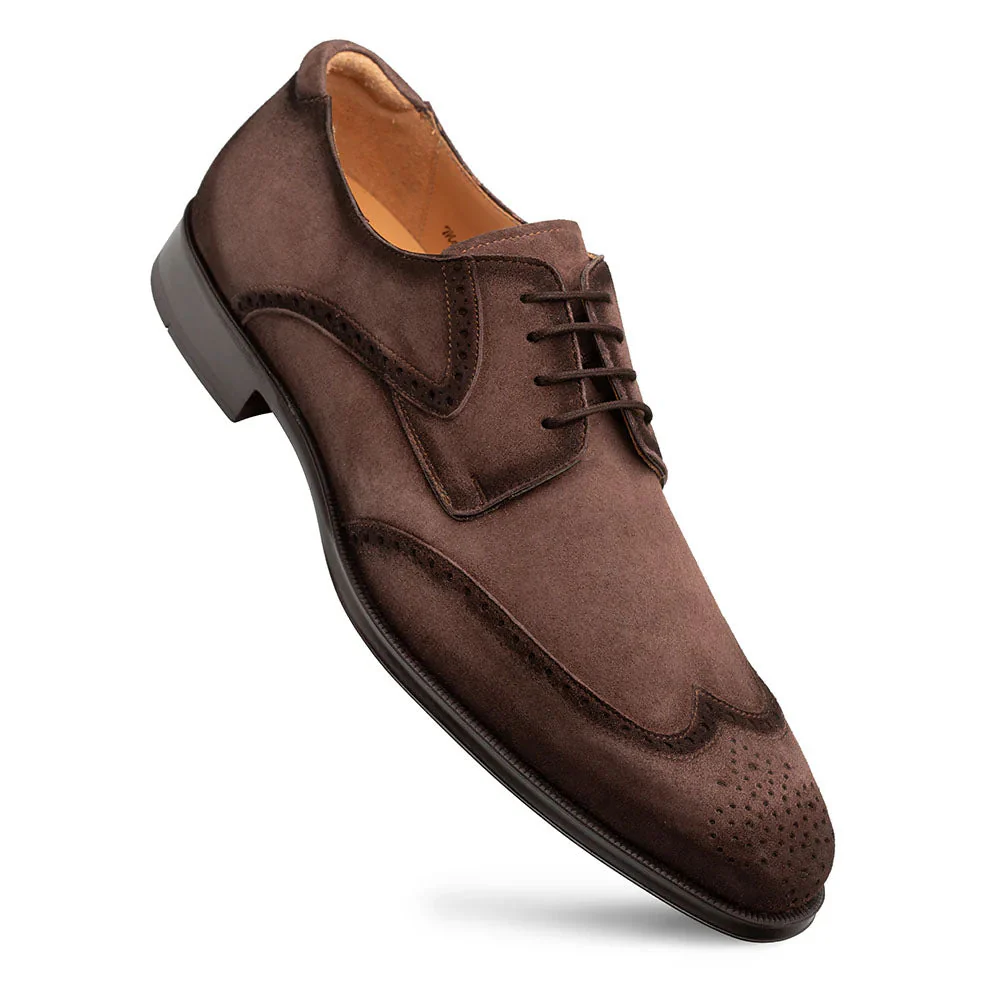 Mezlan Benante Suede Wing Tip Derby - Image 2