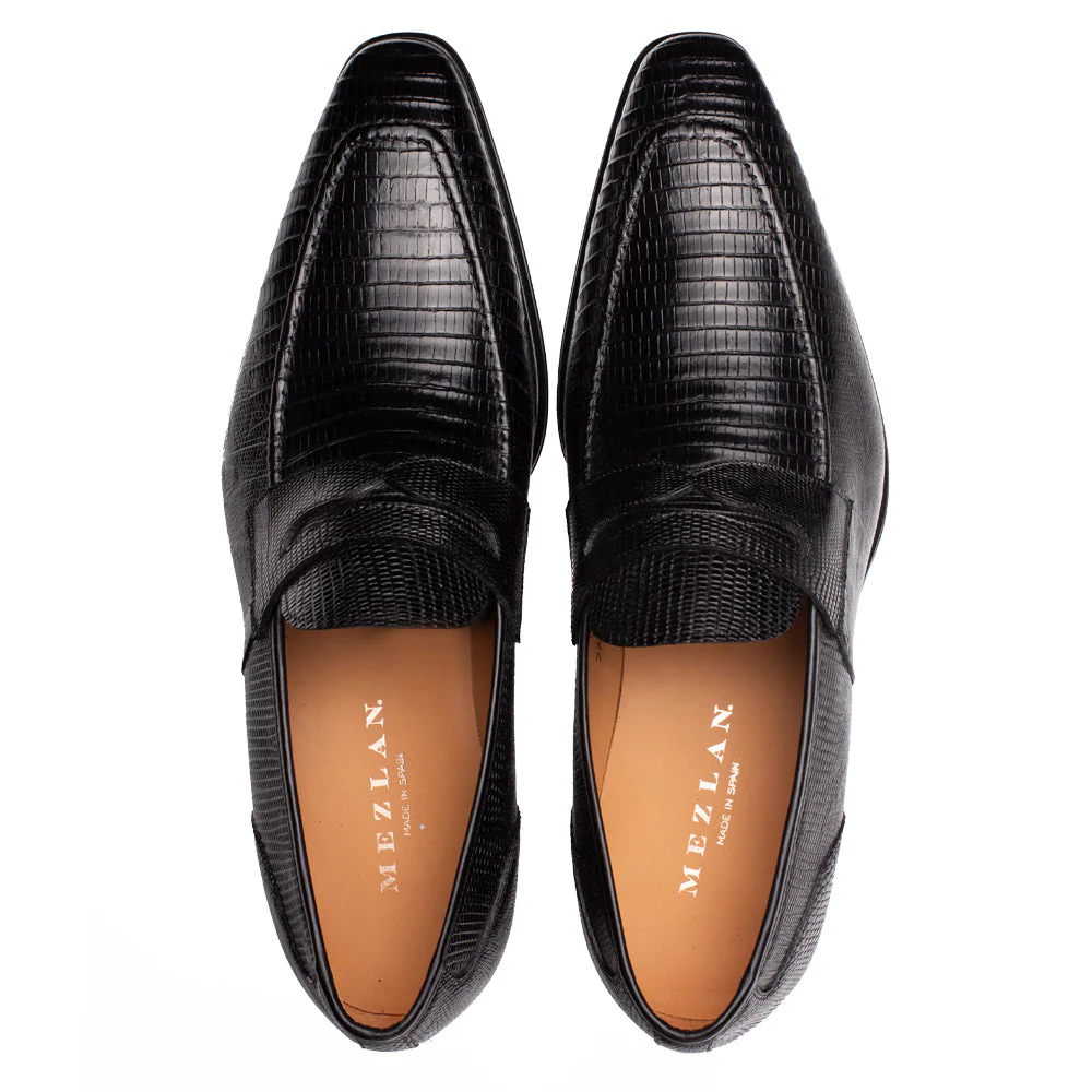 Mezlan Mayor Lizard Penny Loafer - Image 10