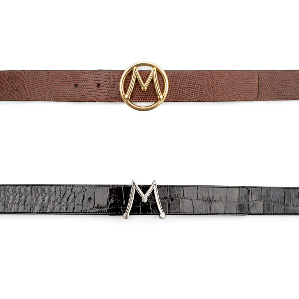 Mezlan Reversible Exotic Strap / Interchangeable Dual Buckles - Image 2