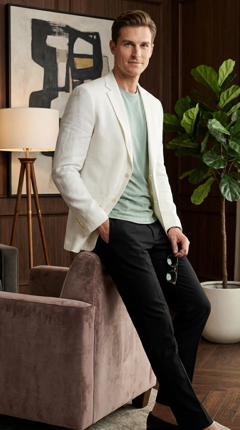 Miami Vice  Sonny Crockett Mens White Blazer – Classic Fit Formal Casual Dress Jacket for Business and Wedding Iconic Characters  Pop Culture - Image 10