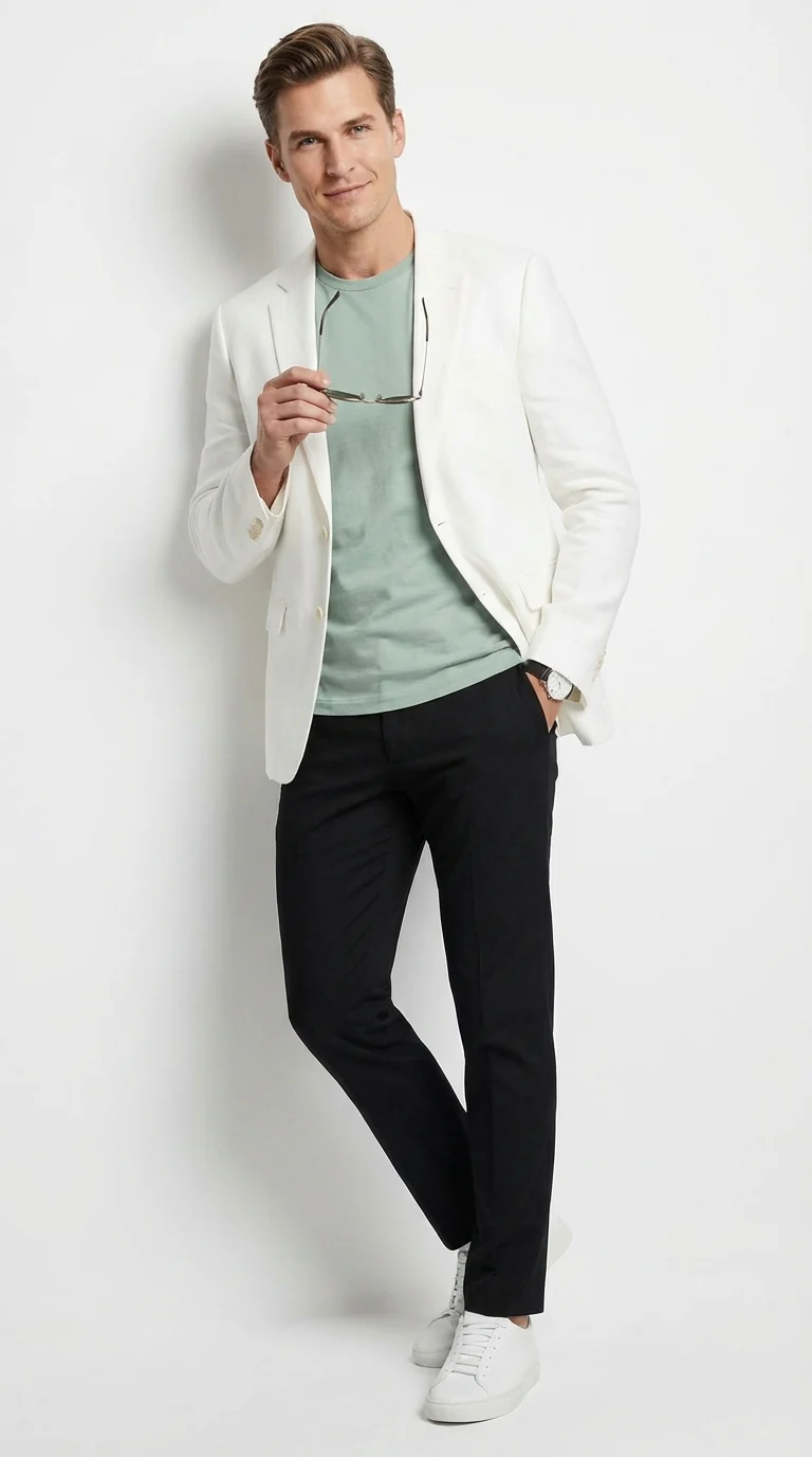 Miami Vice  Sonny Crockett Mens White Blazer – Classic Fit Formal Casual Dress Jacket for Business and Wedding Iconic Characters  Pop Culture - Image 7