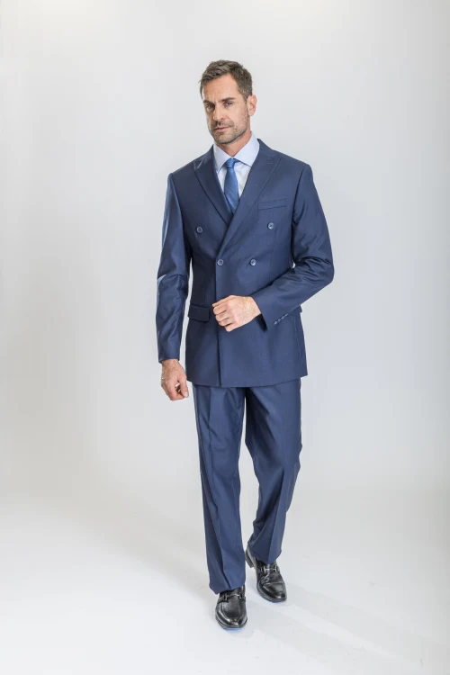 Midnight Blue Caravelli Suit - Designer Caravelli Jacket and Pants - Image 3