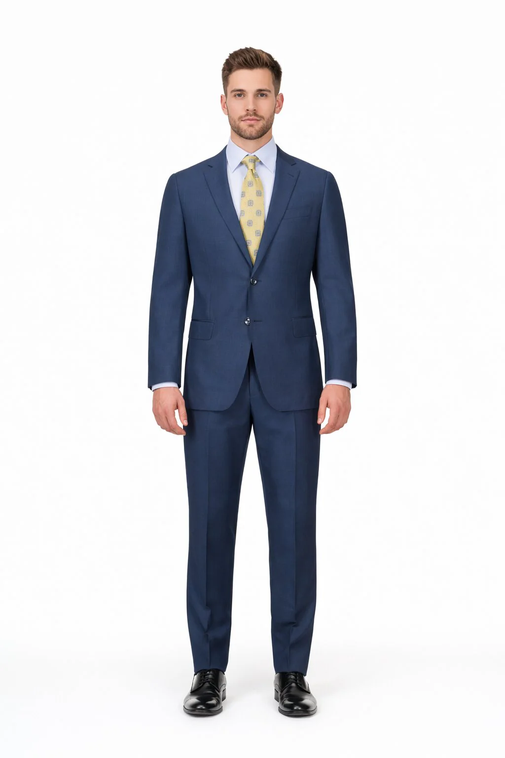 Modern Fit Tiglio Wool Double-Breasted Suit – Premium Tailored Formal Suit - Image 9