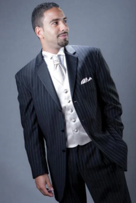 Navy Jacket And Pants And Vest