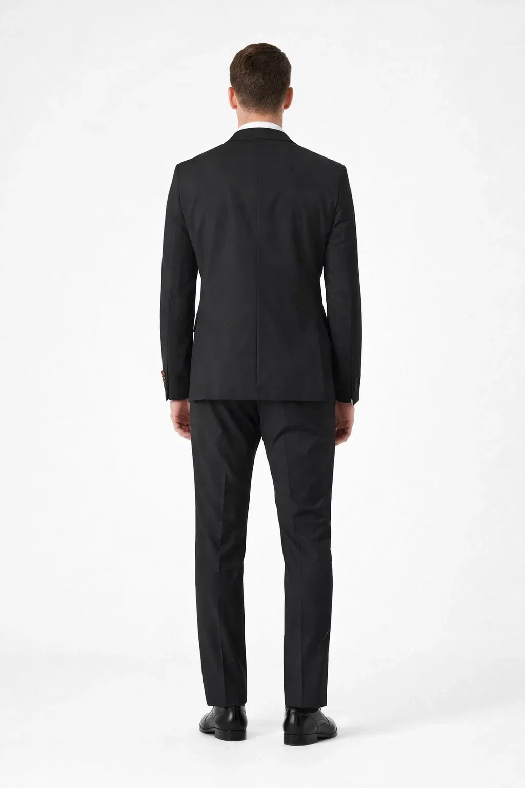 Novello Black, Modern Fit, Pure Wool Suit by Tiglio Luxe TIG1001 - Image 7