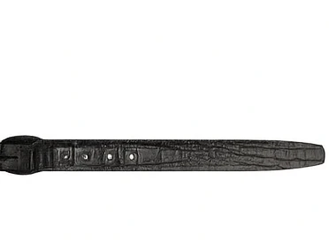 Original Caiman Hornback Skin Black Western Style Belt - Image 7
