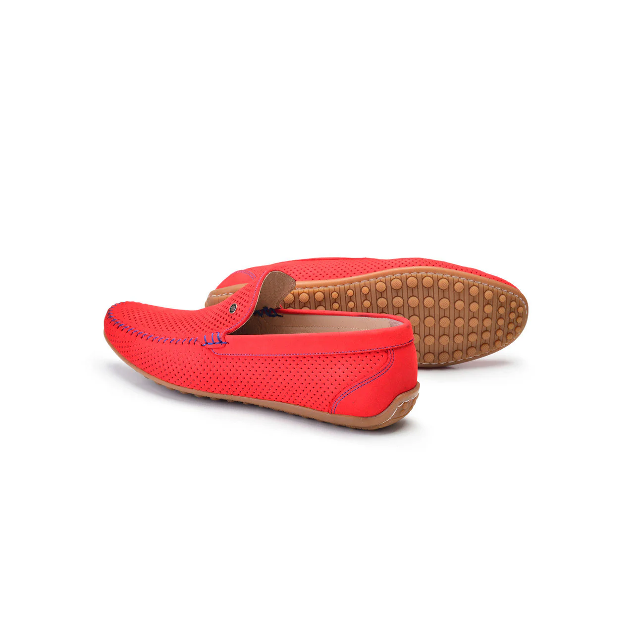 P00022-2301-perforated Driving shoe Red - Image 3