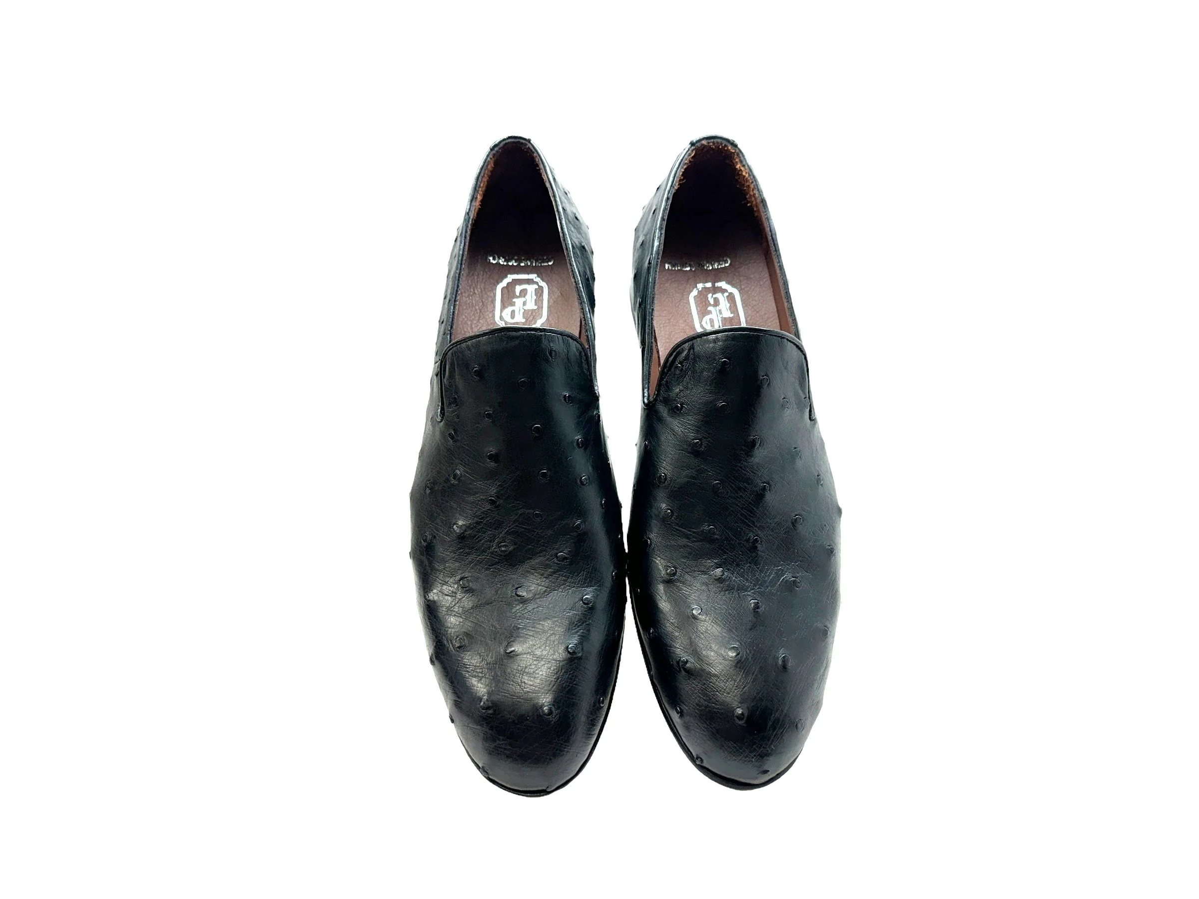 P000506 - Warren Ostrich Loafer- Black - Image 3