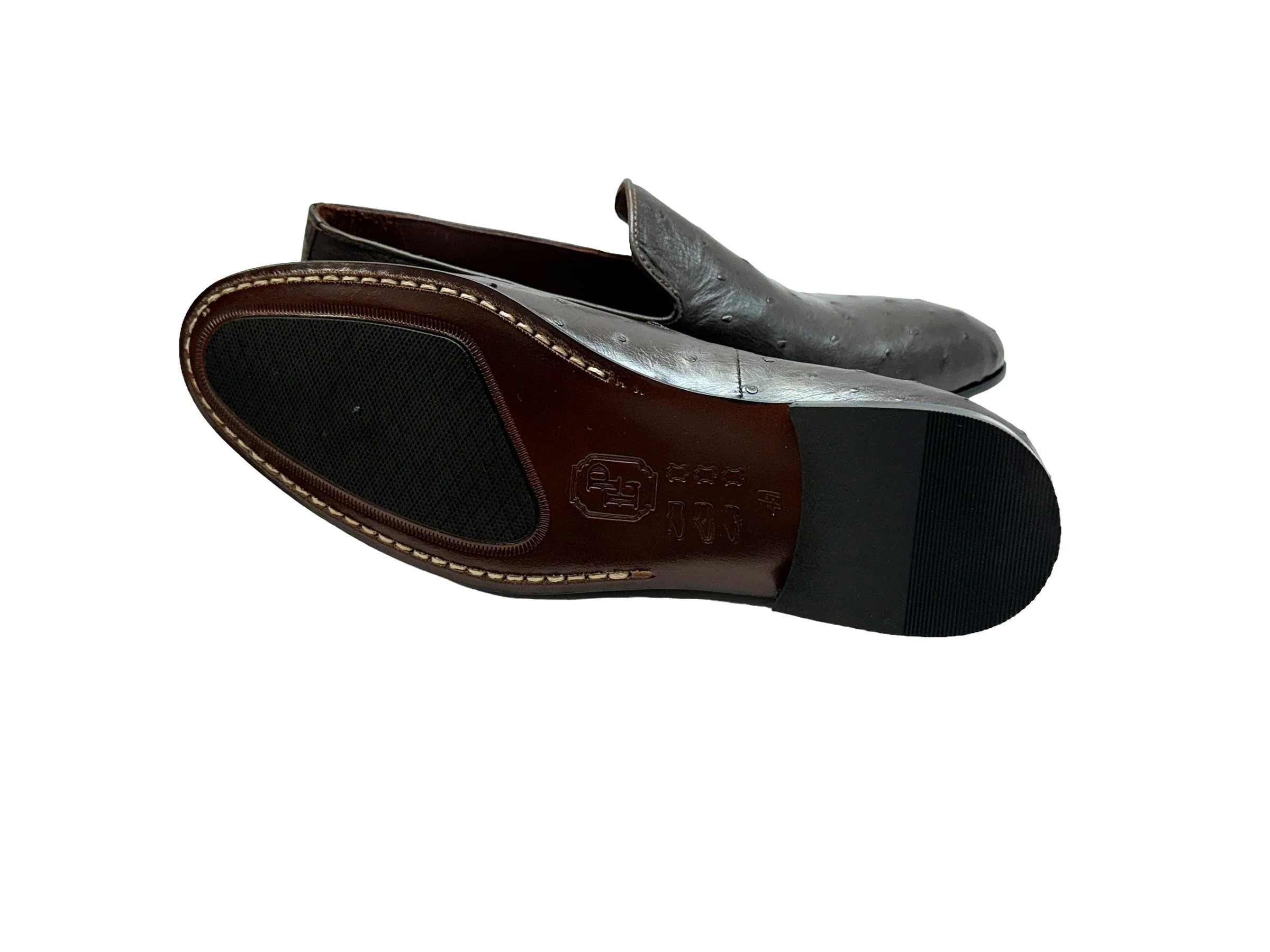 P000507 - Warren Ostrich Loafer- Brown - Image 2