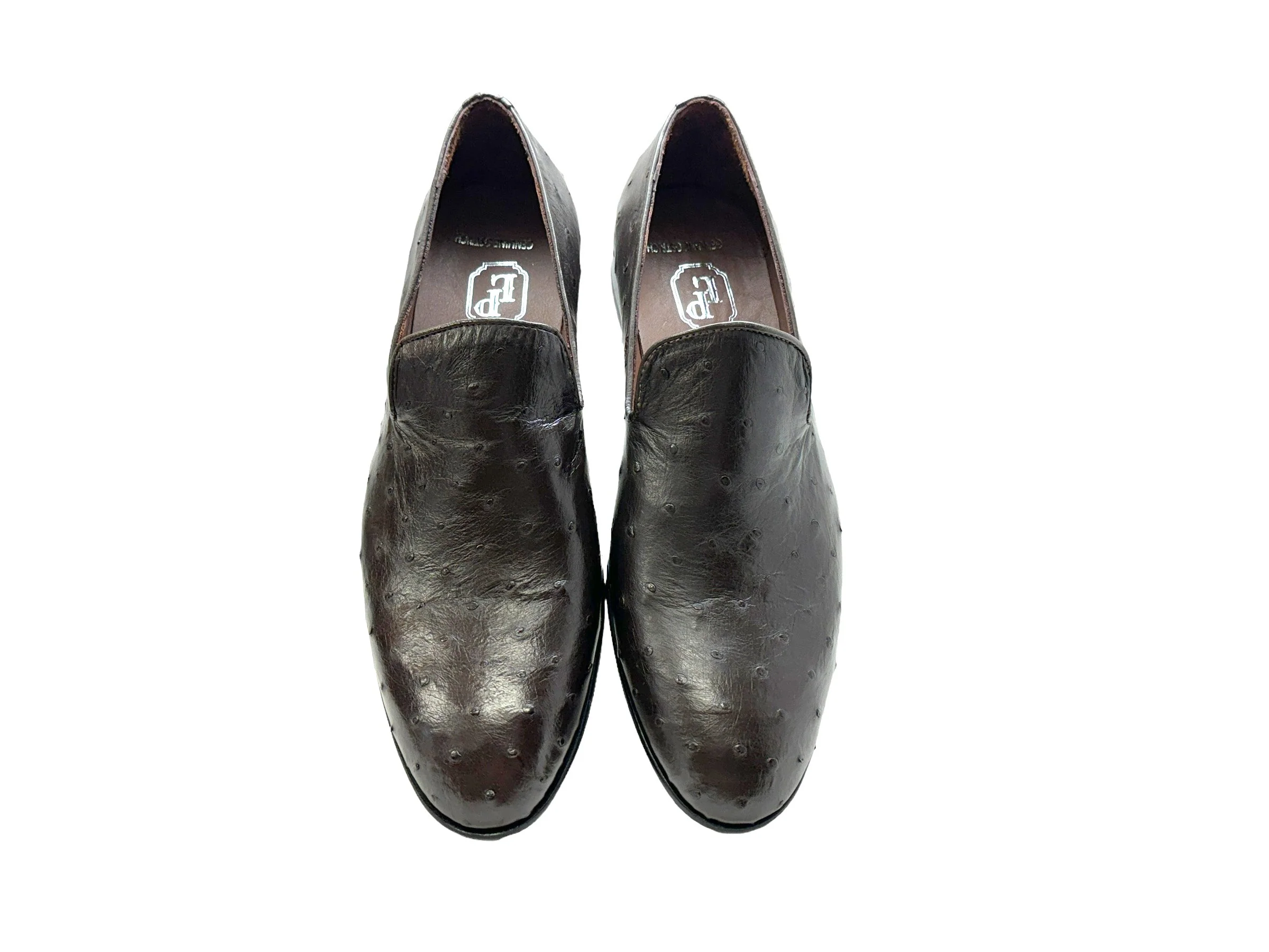 P000507 - Warren Ostrich Loafer- Brown - Image 3