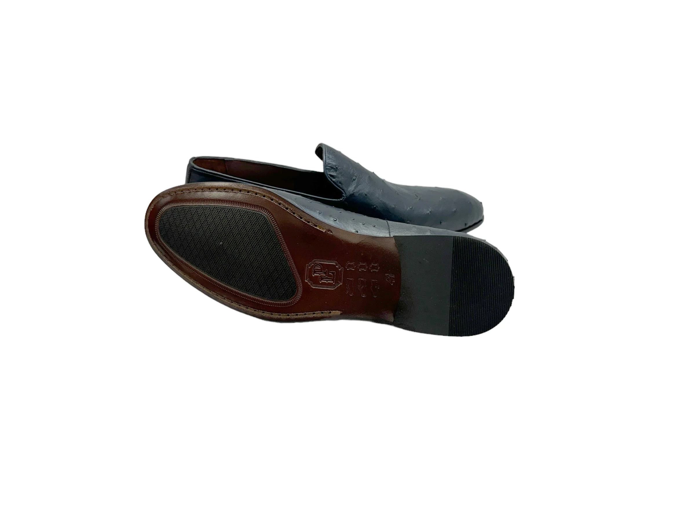 P000508 - Warren Ostrich Loafer- Navy - Image 3