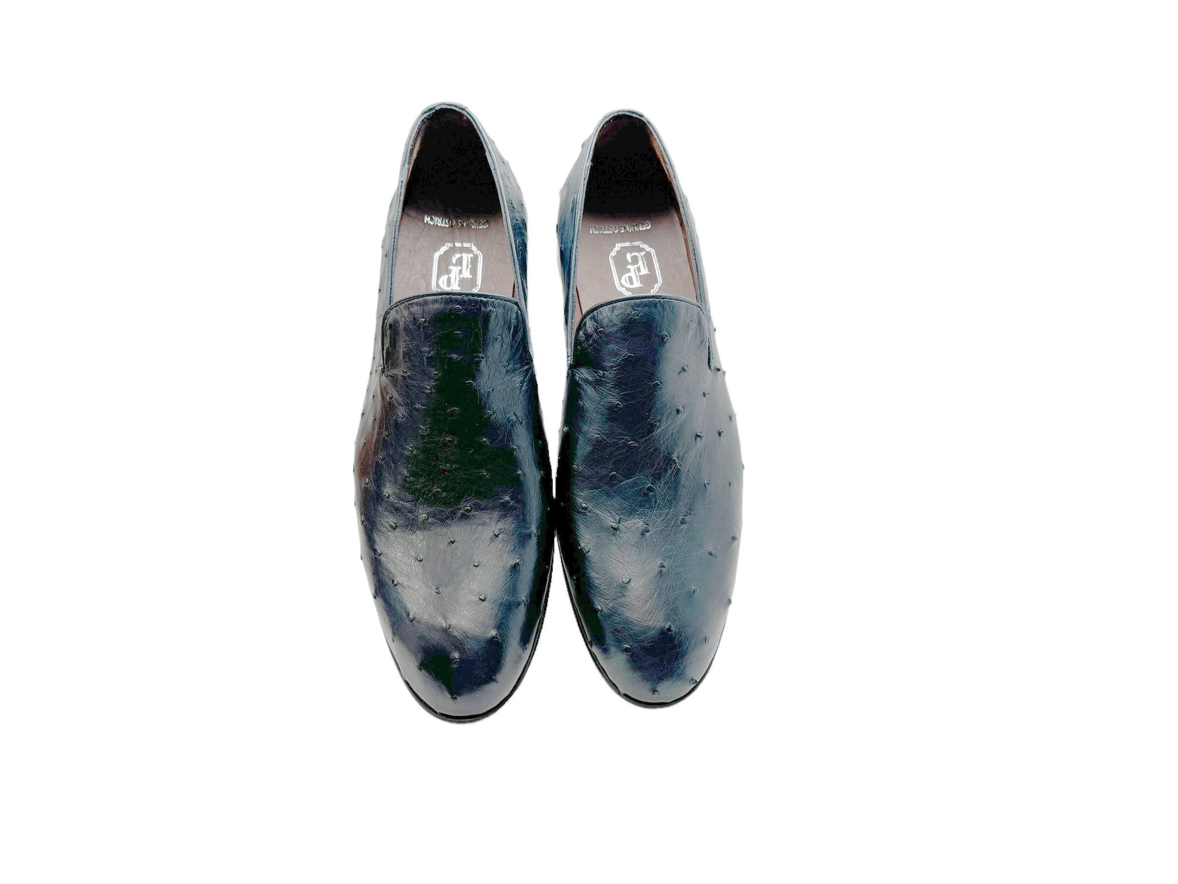 P000508 - Warren Ostrich Loafer- Navy - Image 4