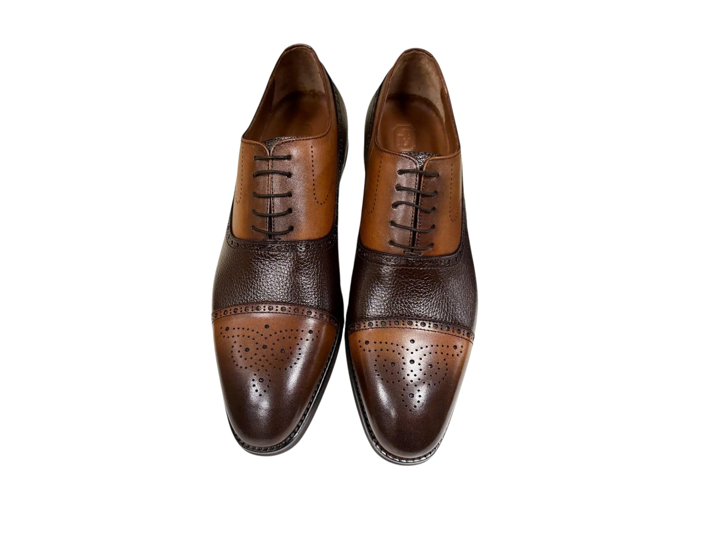 P0005225 -Lord -Two Tone Lace up-Brown+Tan - Image 3