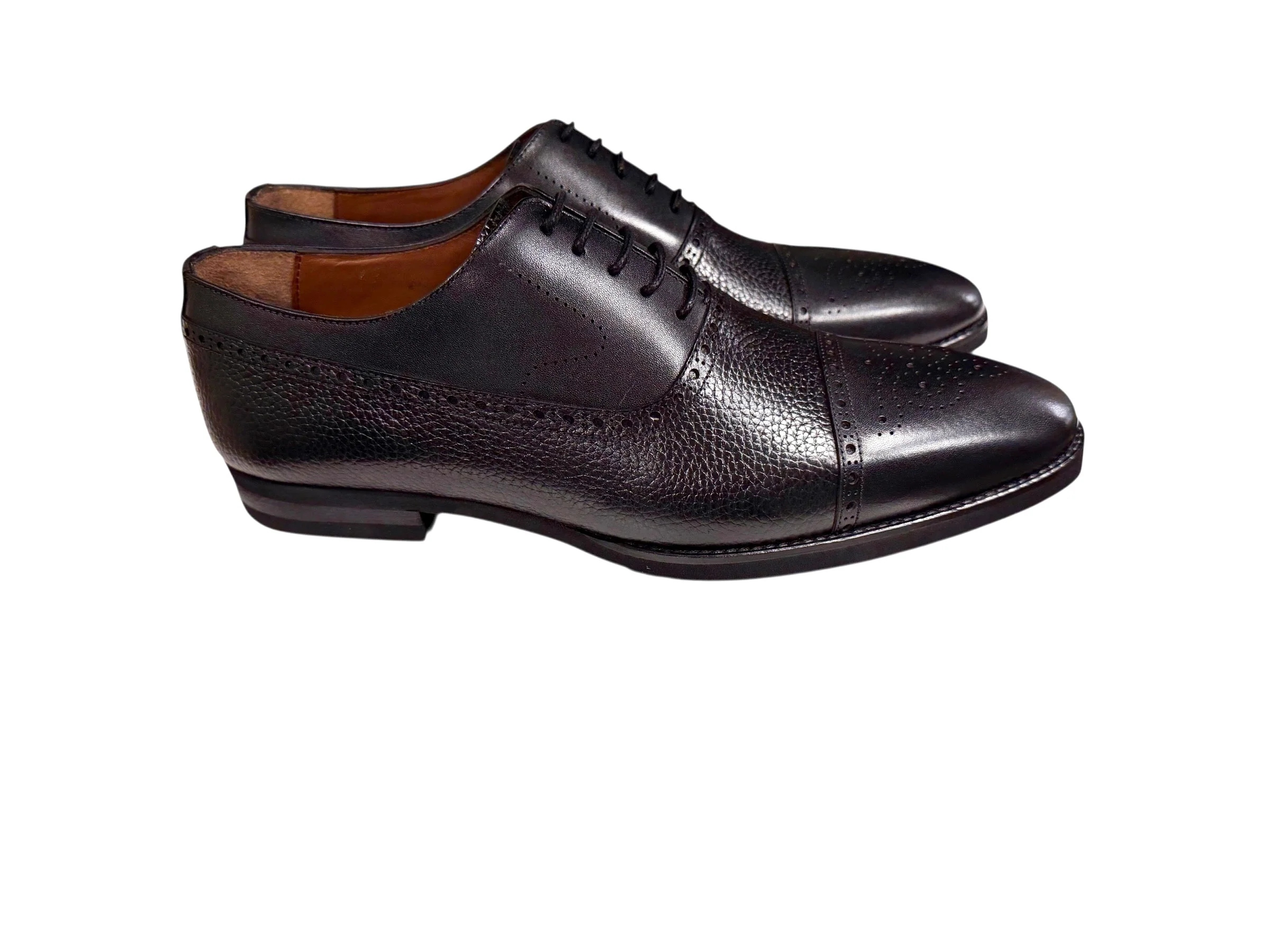 P0005226 -Lord -Cap toe Perforated -Black - Image 2