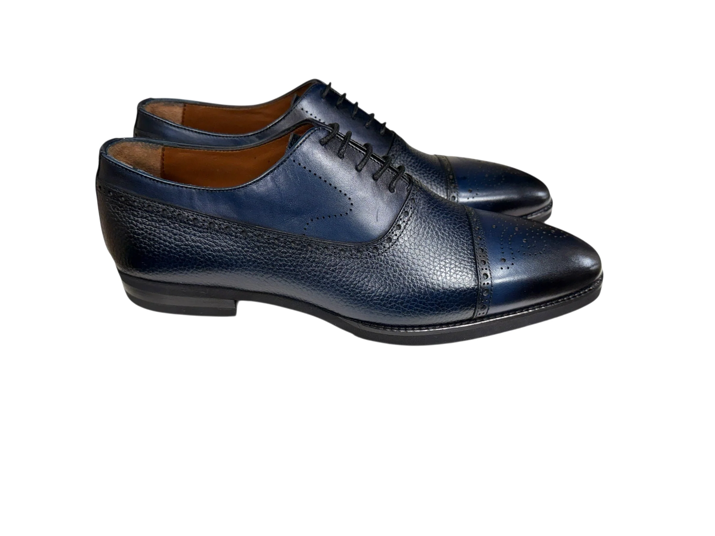 P0005228 -Lord -Cap toe Perforated -Navy - Image 4