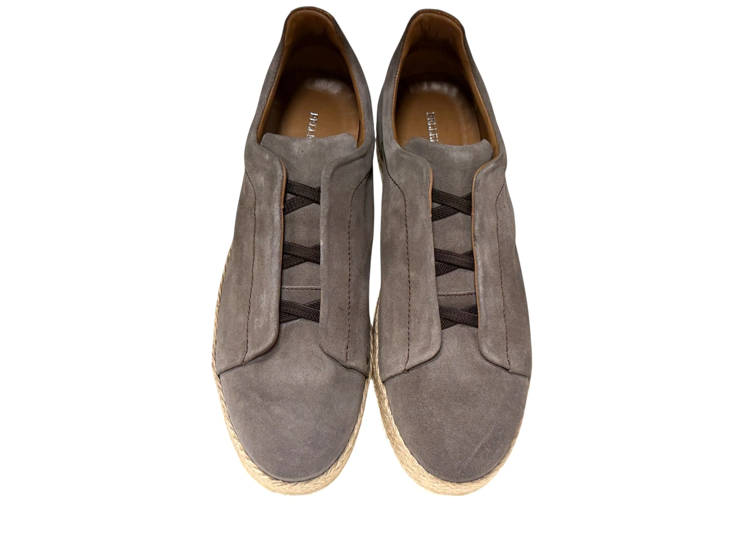 P01009 Sportivo- Elastic Vamp- Taupe Suede - Image 4