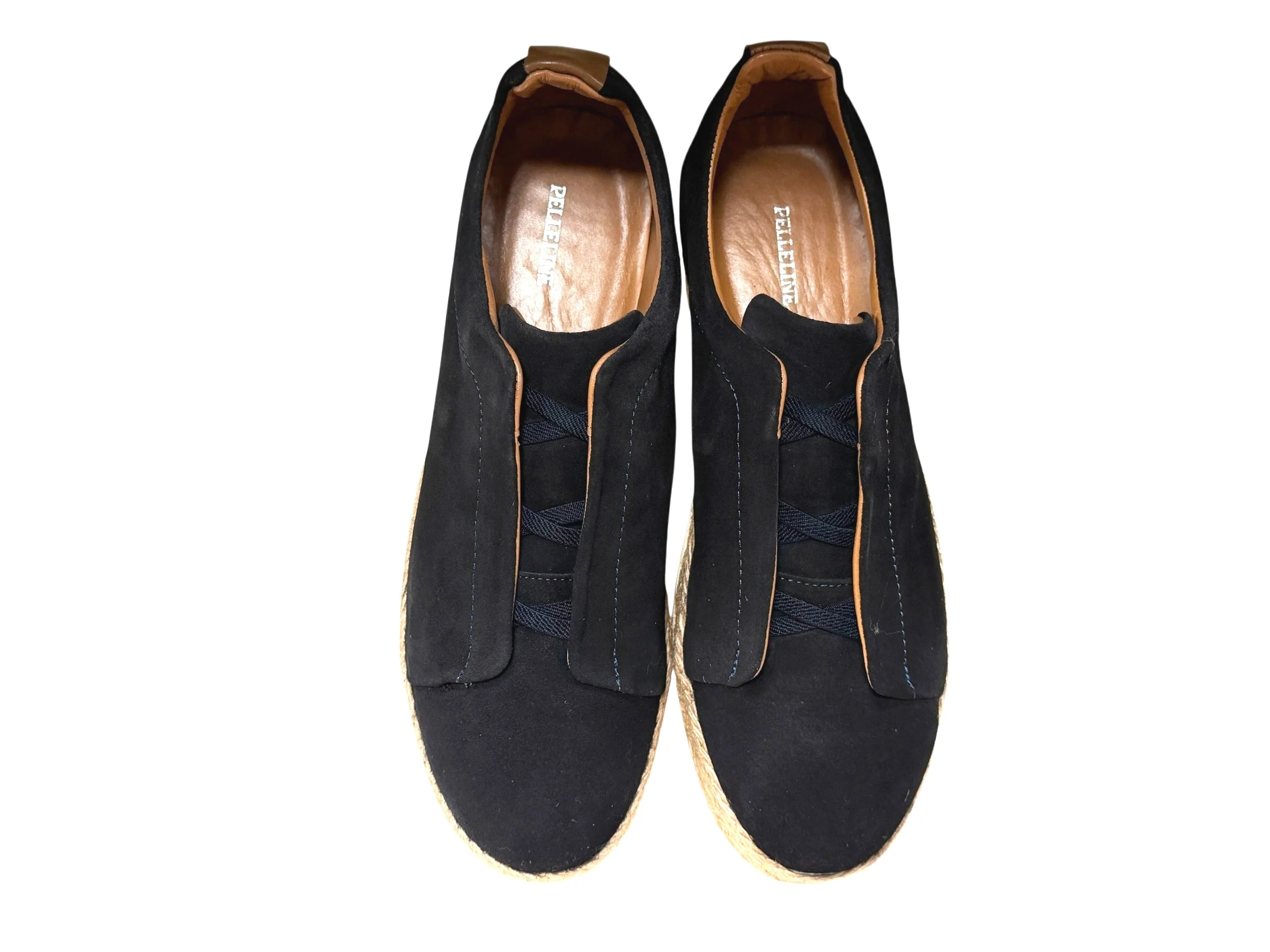 P01010 Sportivo- Elastic Vamp- Navy Suede - Image 2