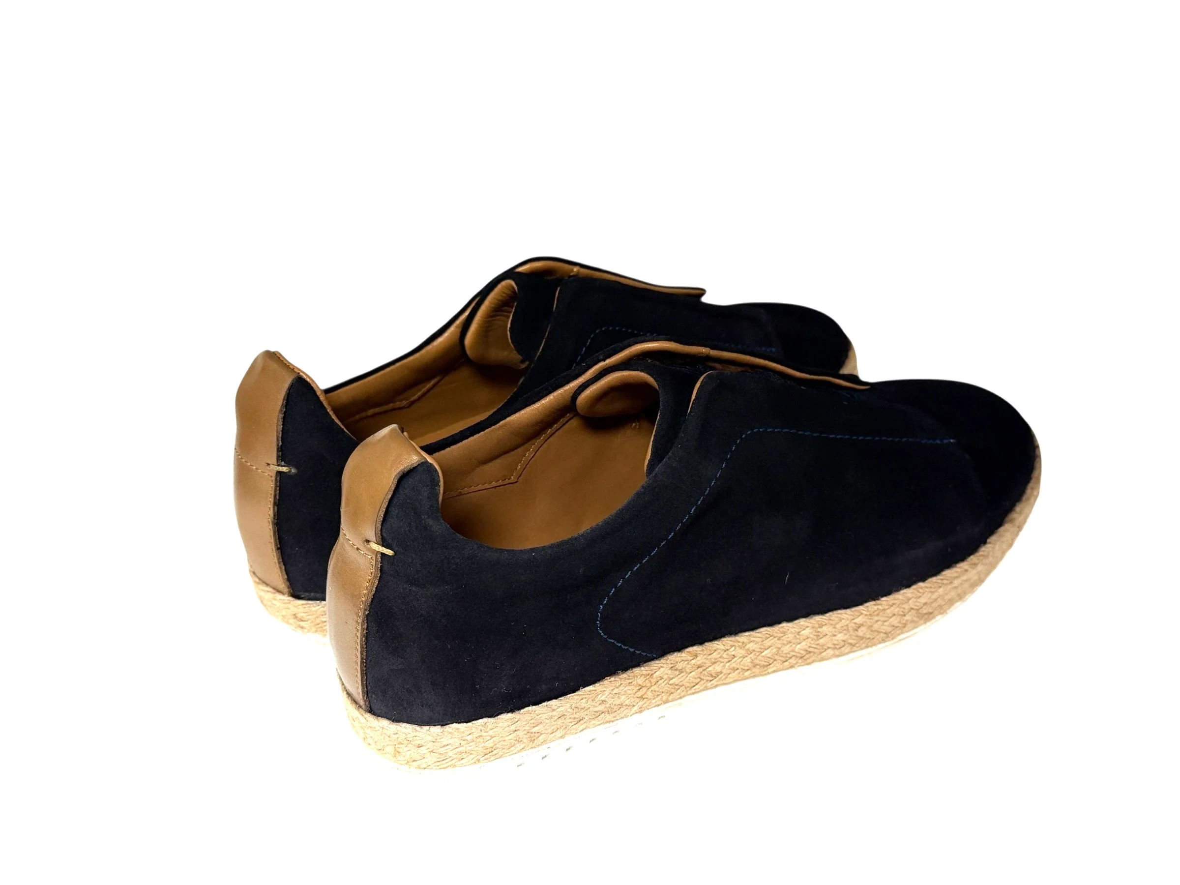 P01010 Sportivo- Elastic Vamp- Navy Suede - Image 3
