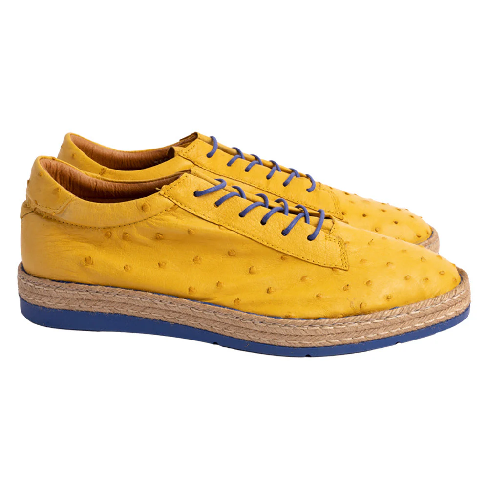 P017 Monaco Genuine Ostrich Sport-Yellow - Image 2