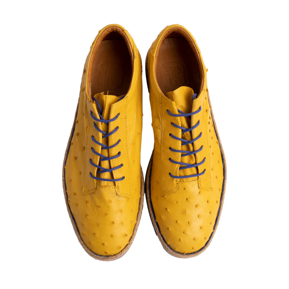 P017 Monaco Genuine Ostrich Sport-Yellow - Image 4