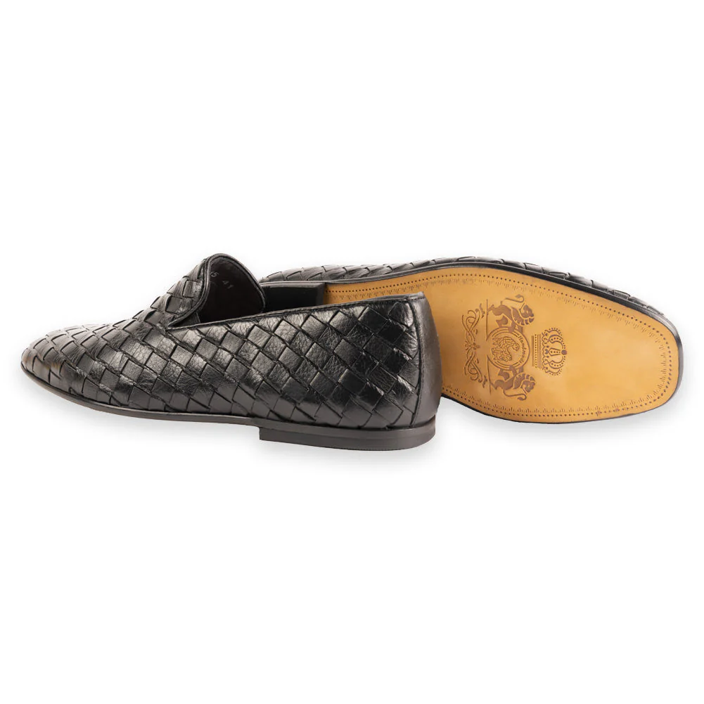 P02 -6615 Hand-Woven Veneta- Black - Image 3