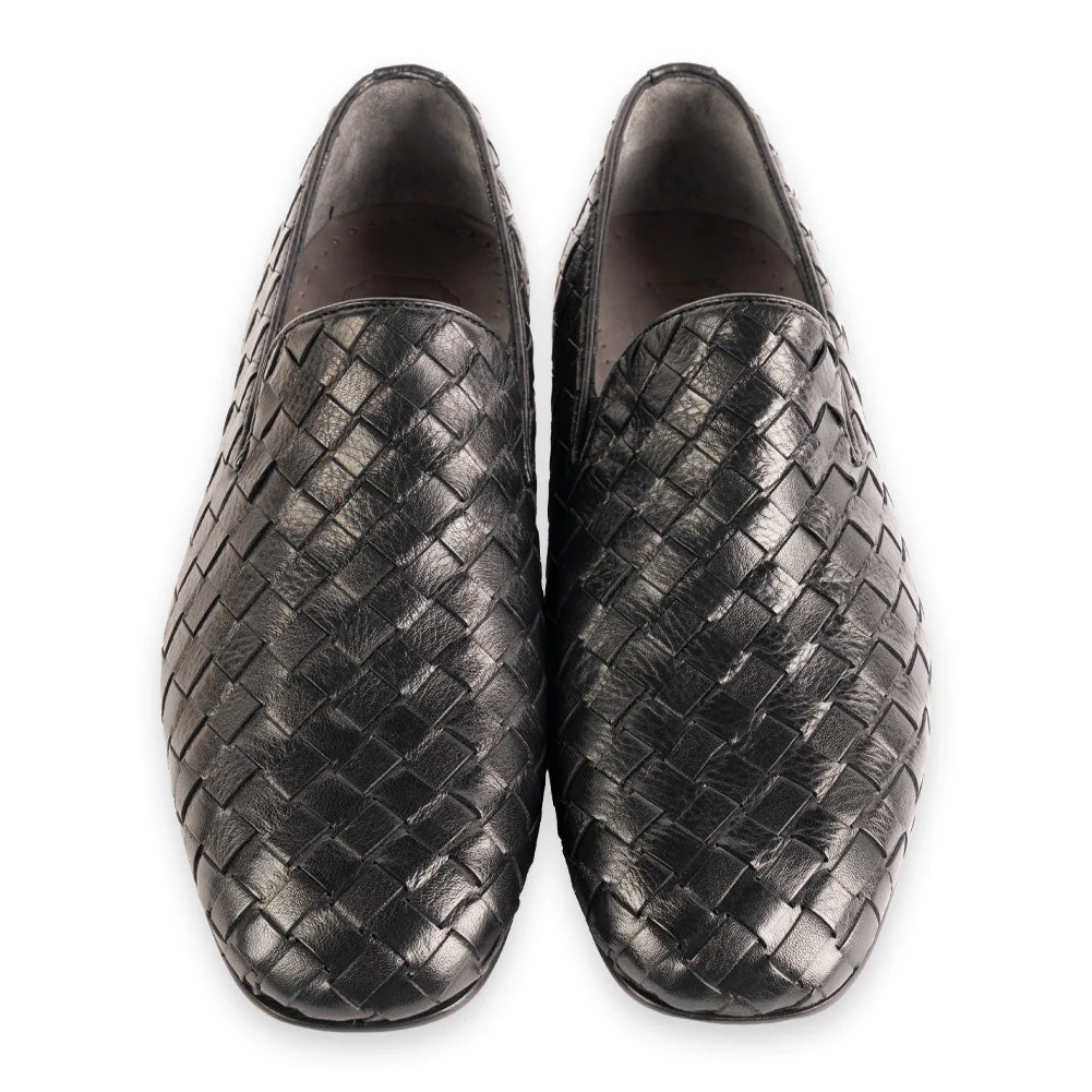 P02 -6615 Hand-Woven Veneta- Black - Image 4