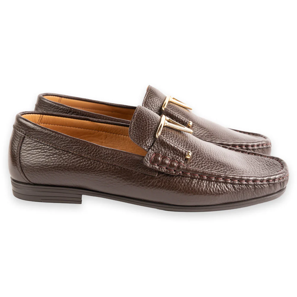 P0214 -3218 Deer V buckle- Brown - Image 2