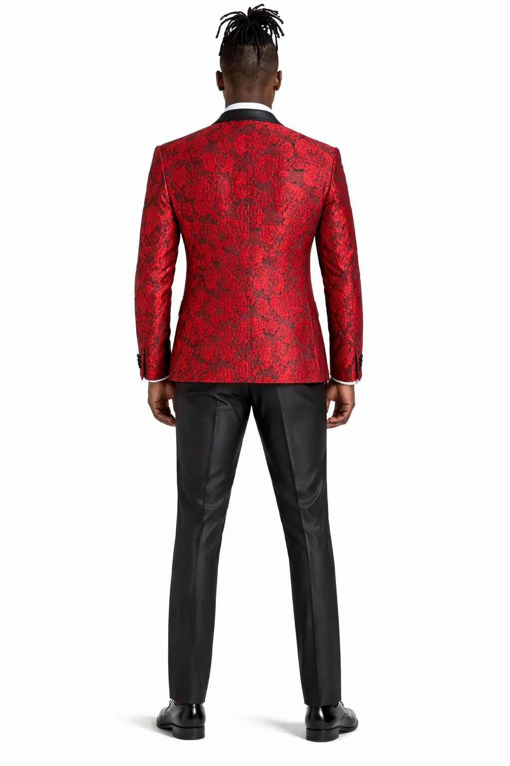 Paisley Suit - Wedding Tuxedo Suit - Prom Red Suit - Image 3