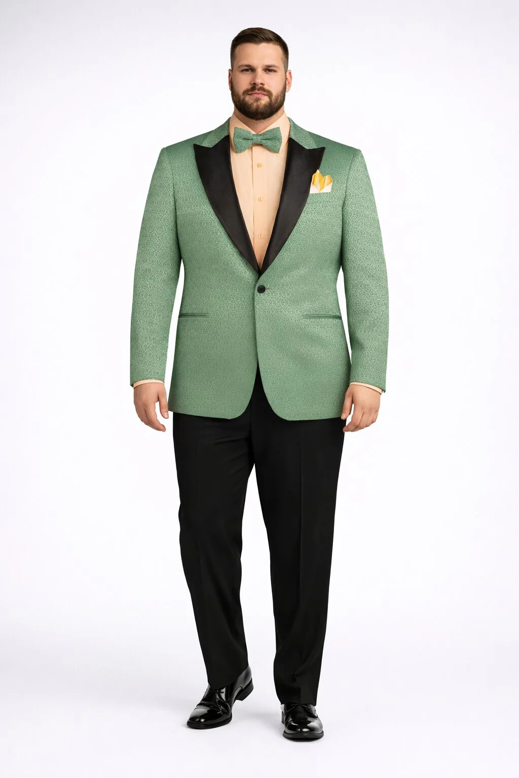 Premium Basil Green Church Suit for Men β Sharp Formal Ensemble - Image 5