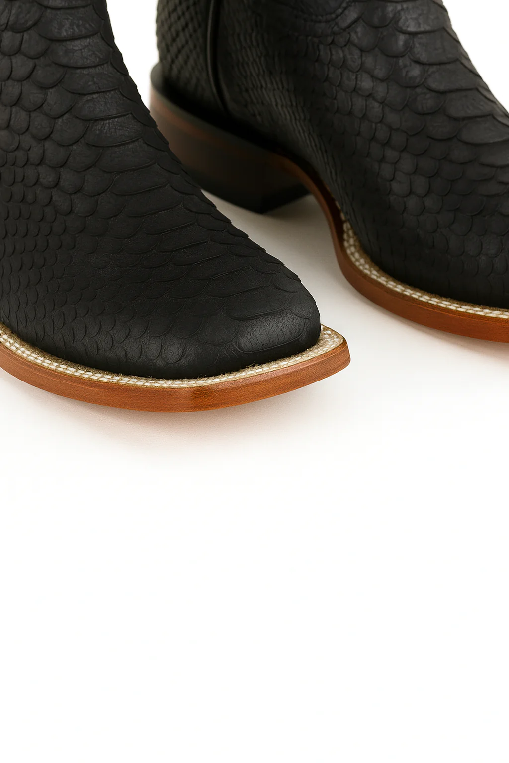 Python Snake Boots Mens Square Toe - Image 6