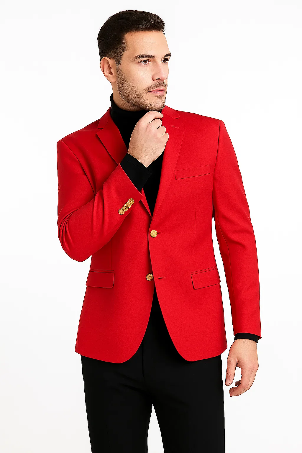 Red Big and Tall Blazer - Image 6
