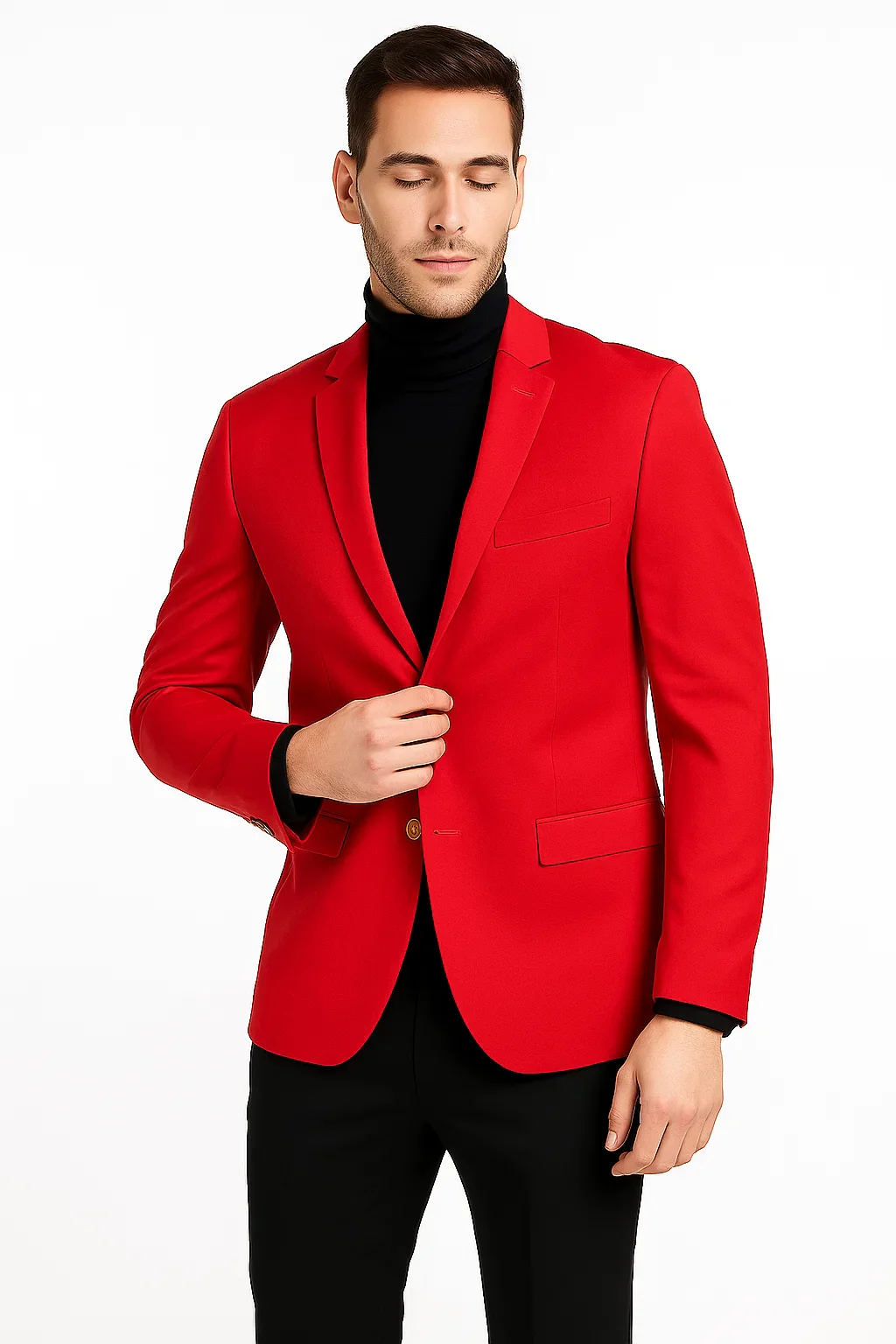 Red Big and Tall Blazer - Image 7