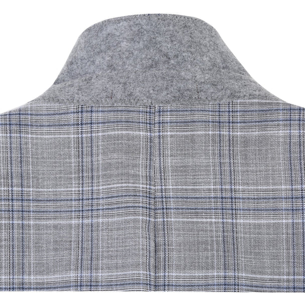 Renoir Clothing - Renoir Suit - Renoir Fashion - Stretch Performance 2-button Classic Fit Grey Check Renoir Suit - Image 8