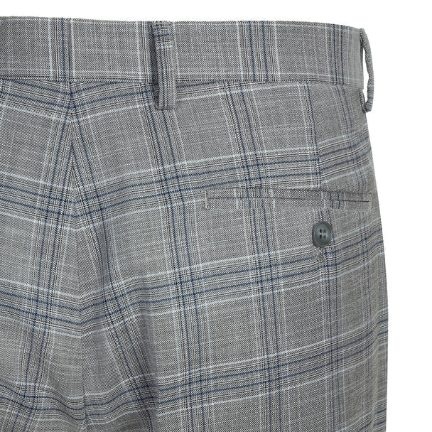 Renoir Clothing - Renoir Suit - Renoir Fashion - Stretch Performance 2-button Classic Fit Grey Check Renoir Suit - Image 9