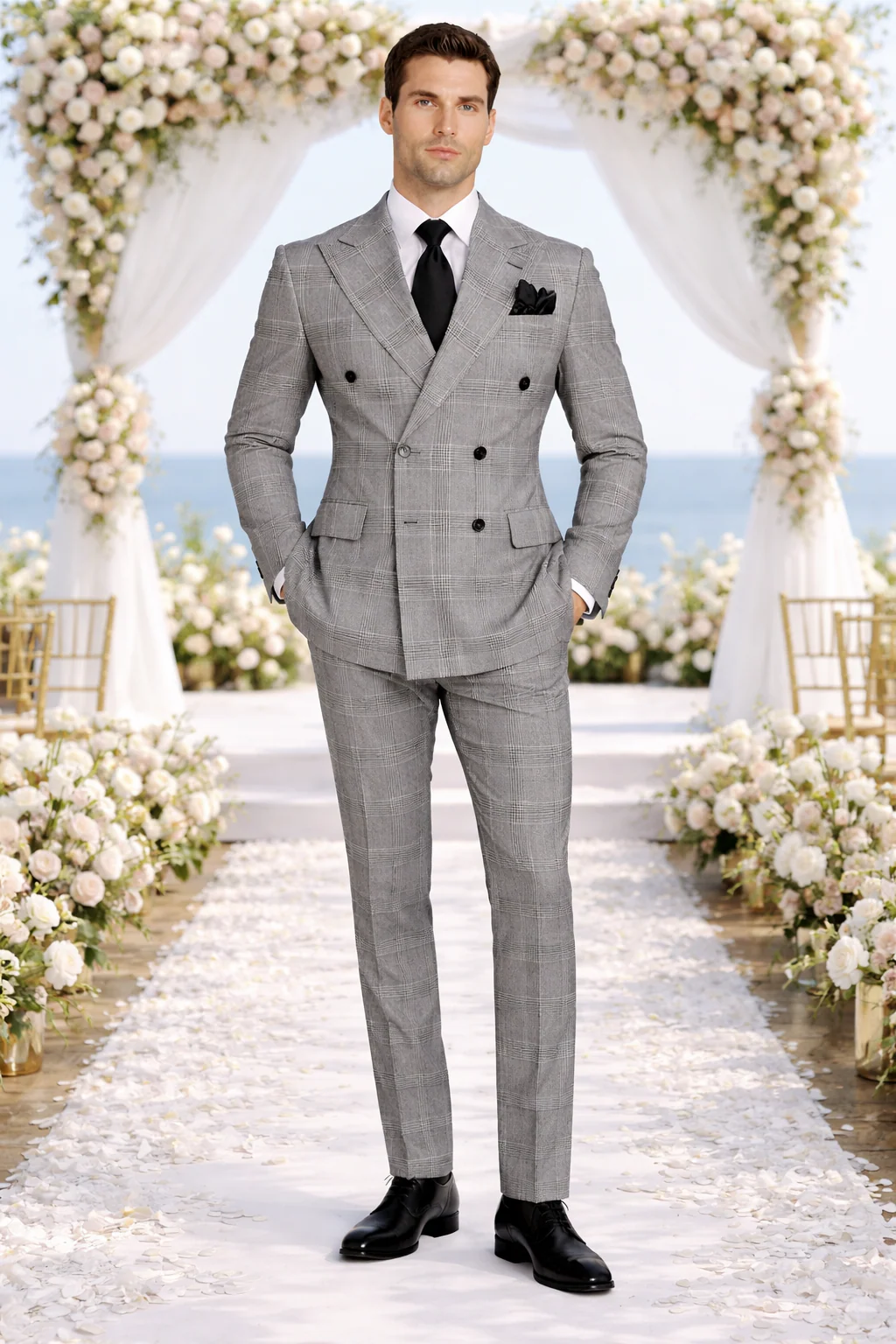 ROSSI MAN DOUBLE BREASTED SUIT ARTHUR RM2318 - Image 6