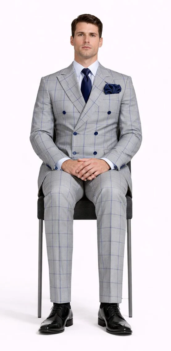 ROSSI MAN DOUBLE BREASTED SUIT ARTHUR RM2322 - Image 4