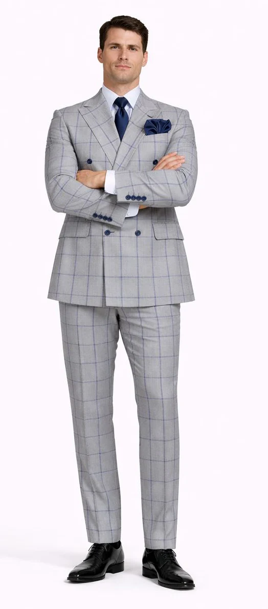 ROSSI MAN DOUBLE BREASTED SUIT ARTHUR RM2322 - Image 5