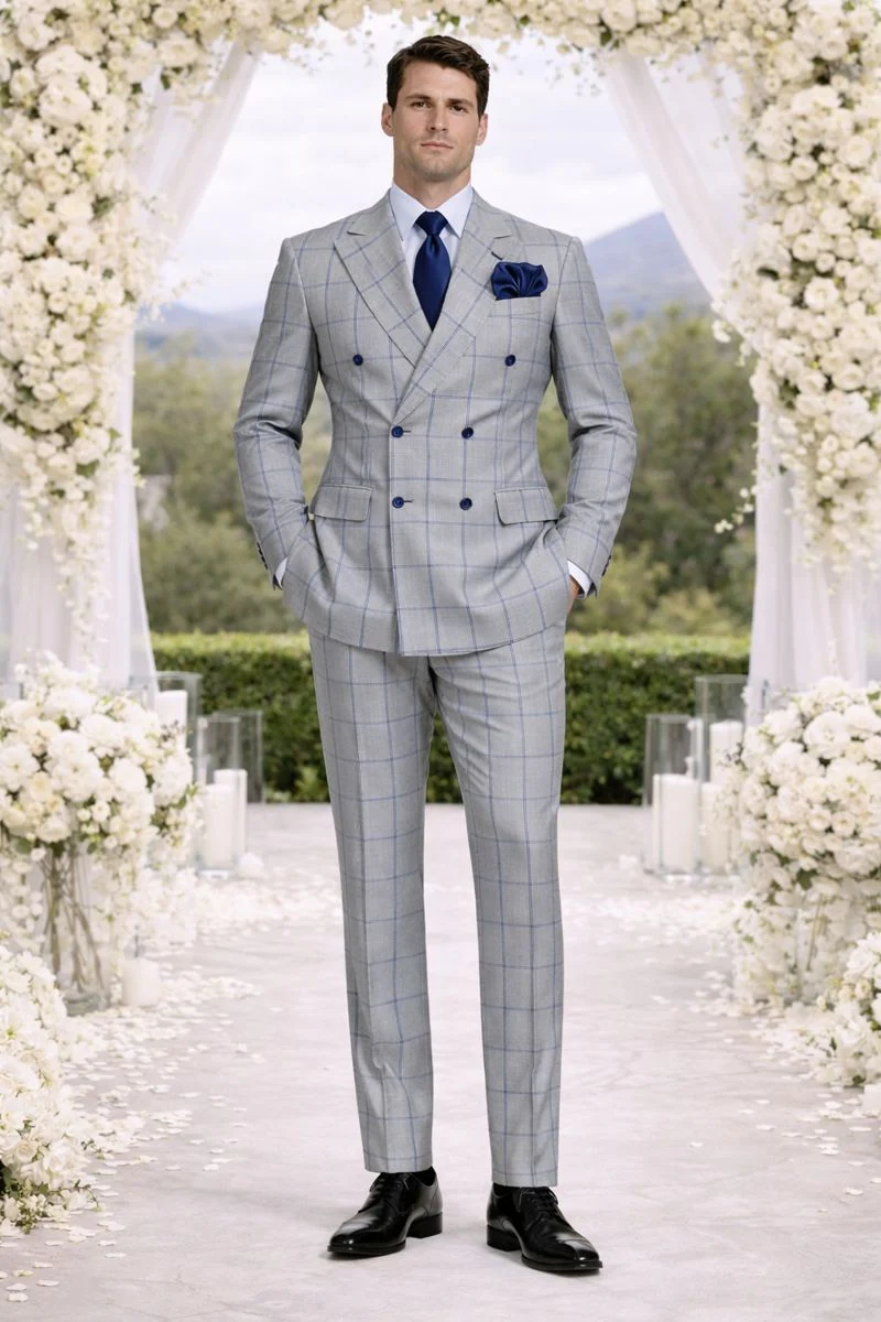 ROSSI MAN DOUBLE BREASTED SUIT ARTHUR RM2322 - Image 6