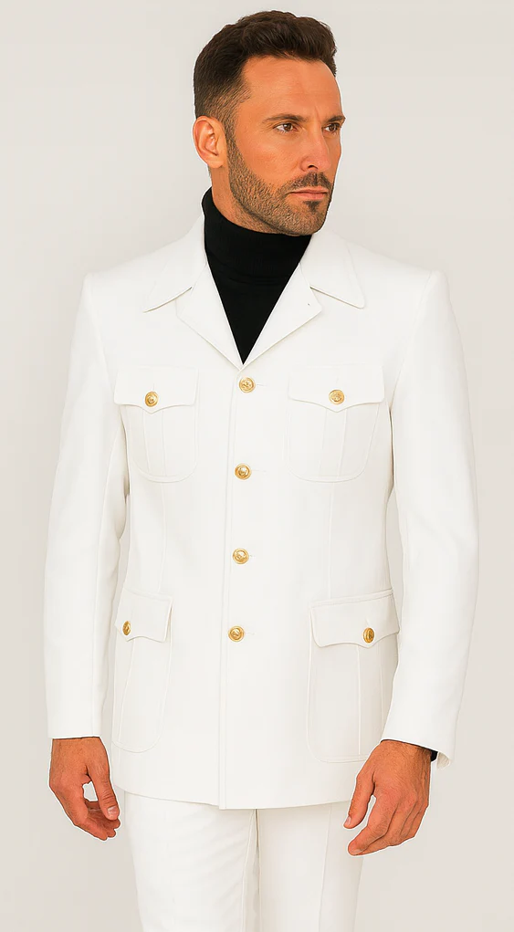 Rossi Man DUKE RM1762 Slim Fit 3-Piece White Suit – Modern Tailored Formalwear for Men - Image 7