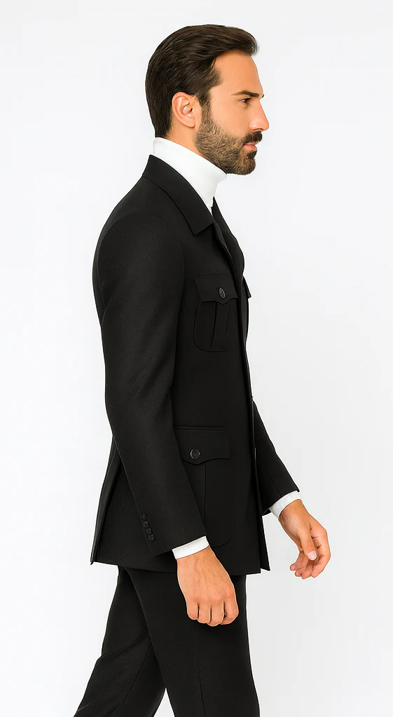 Rossi Man DUKE RM1768 Slim Fit 3-Piece Navy Suit – Modern Formalwear for Men - Image 7