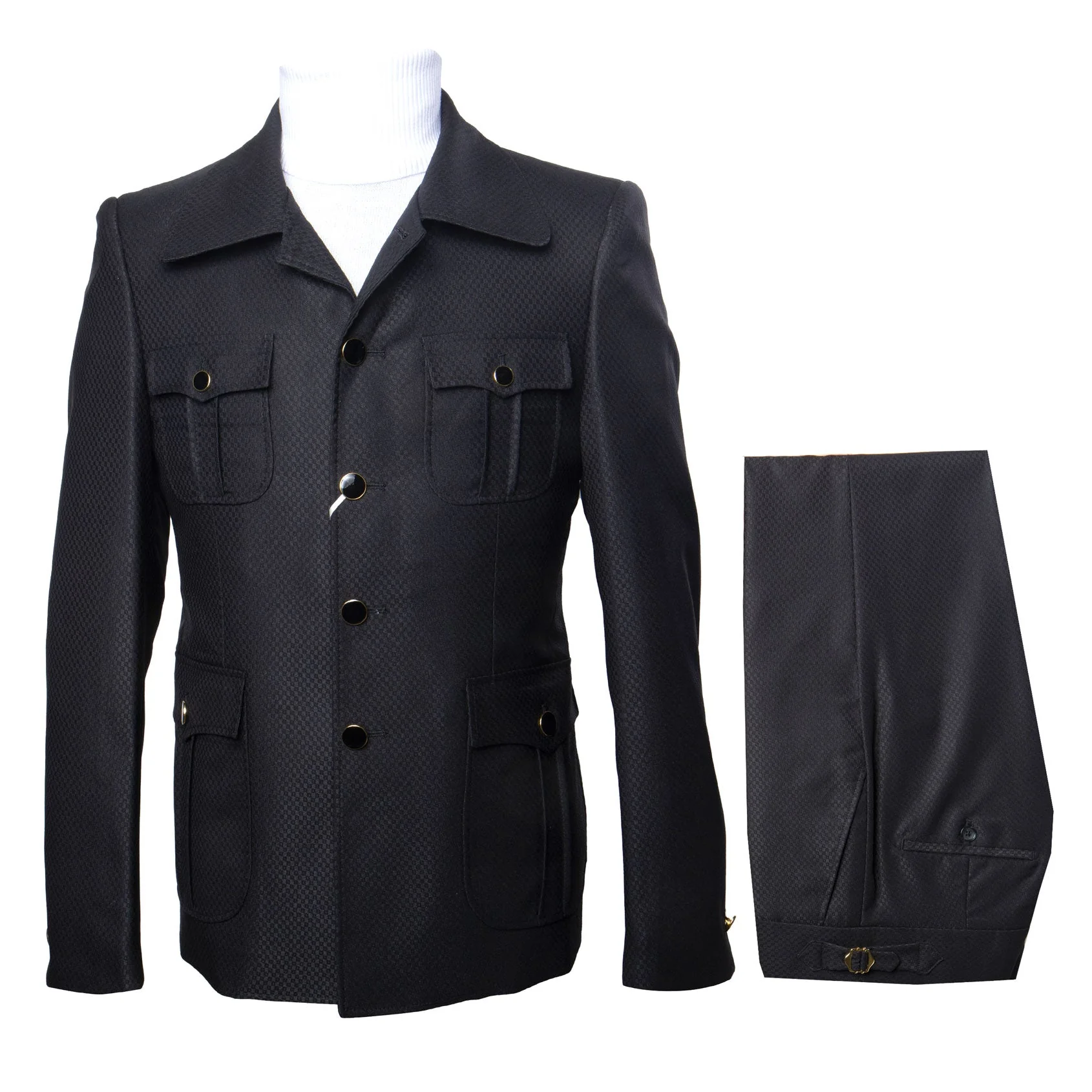 Rossi Man DUKE RM1768 Slim Fit 3-Piece Navy Suit – Modern Formalwear for Men - Image 9