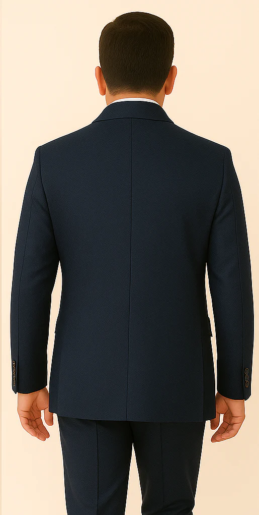 Rossi Man DUKE RM1768 – Slim Fit Navy 3-Piece Suit for Men | Stylish Formalwear - Image 2