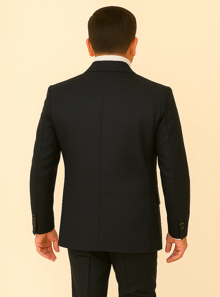 Rossi Man DUKE RM1769 – Slim Fit Black 3-Piece Suit for Men | Modern Formalwear - Image 2