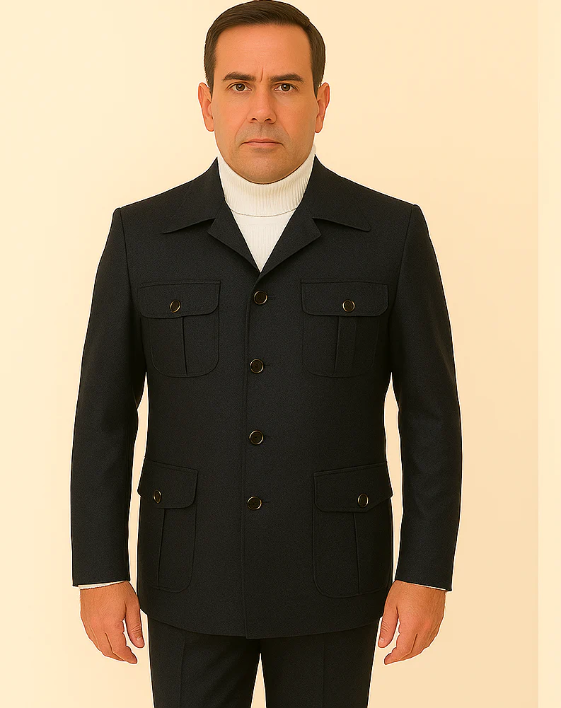 Rossi Man DUKE RM1769 – Slim Fit Black 3-Piece Suit for Men | Modern Formalwear - Image 5