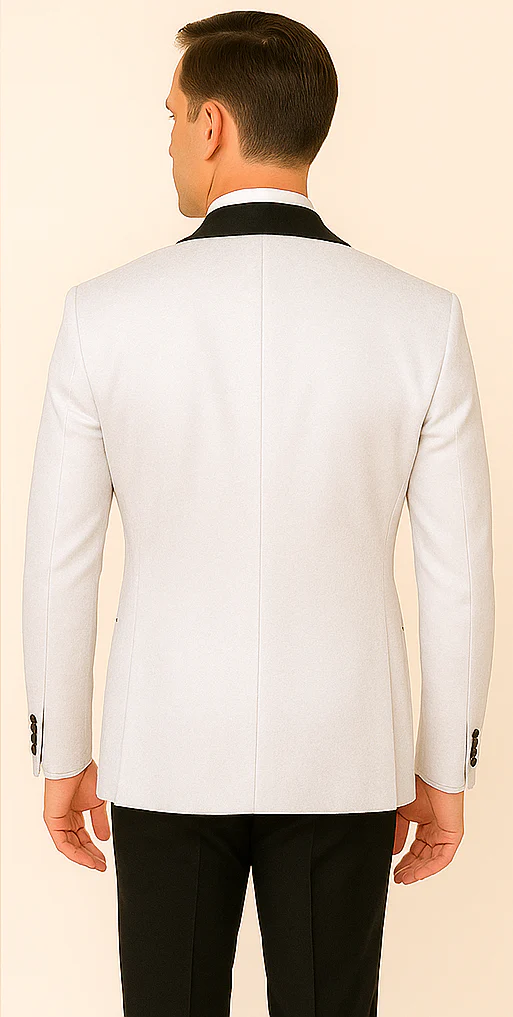 Rossi Man RM1444 – Slim Fit Smoking Style 3-Piece Formal Tuxedo for Men - Image 4